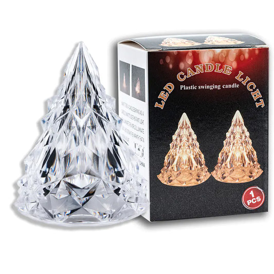 LED Christmas Tree Crystal Candle Light For Home Decor