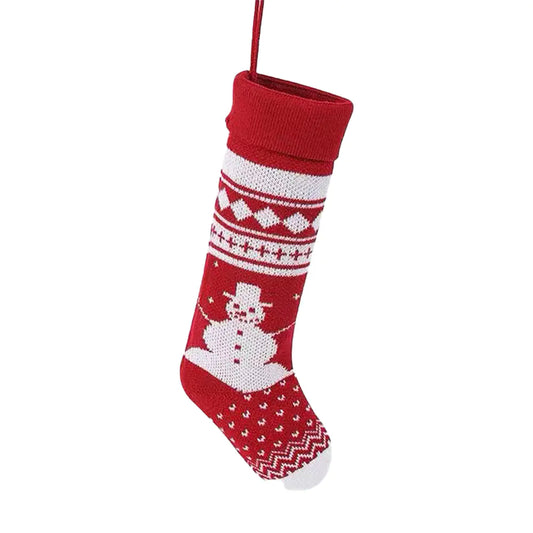Classic Knitting Wool Christmas Decorative Stockings Socks For Home Decor