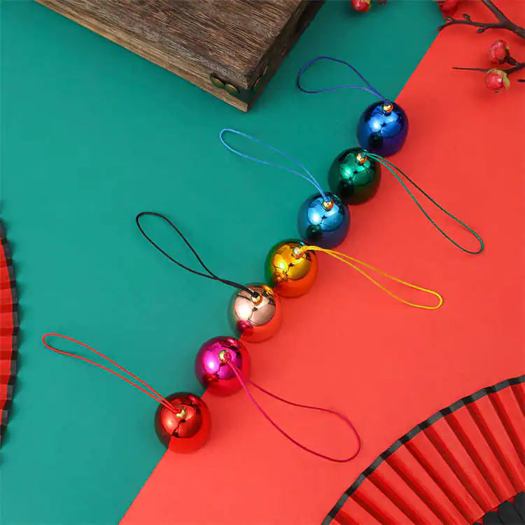 Colorful Metal Christmas Bells For Home Decor