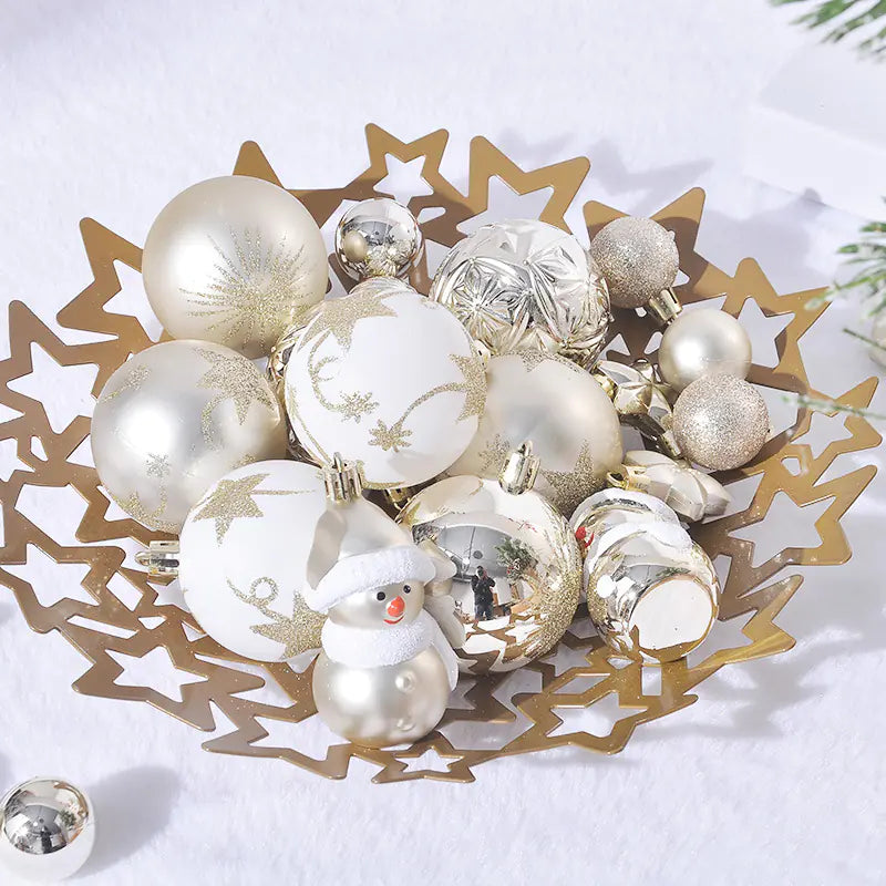 Cross-Border Christmas Tree Ornament Ball Set For Home Decor