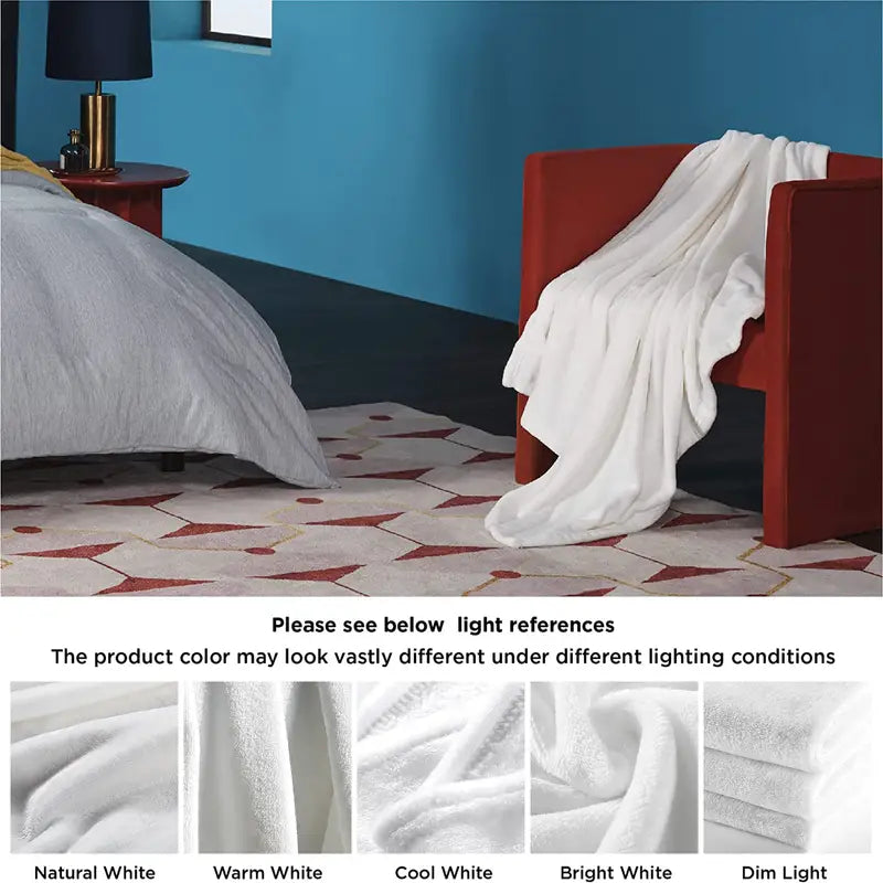 Christmas Snowman Deer Print Flannel Throw Blanket For Home Decor