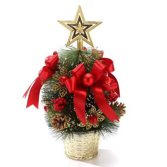 Mini Christmas Tree With Pine Needles For Home Decor