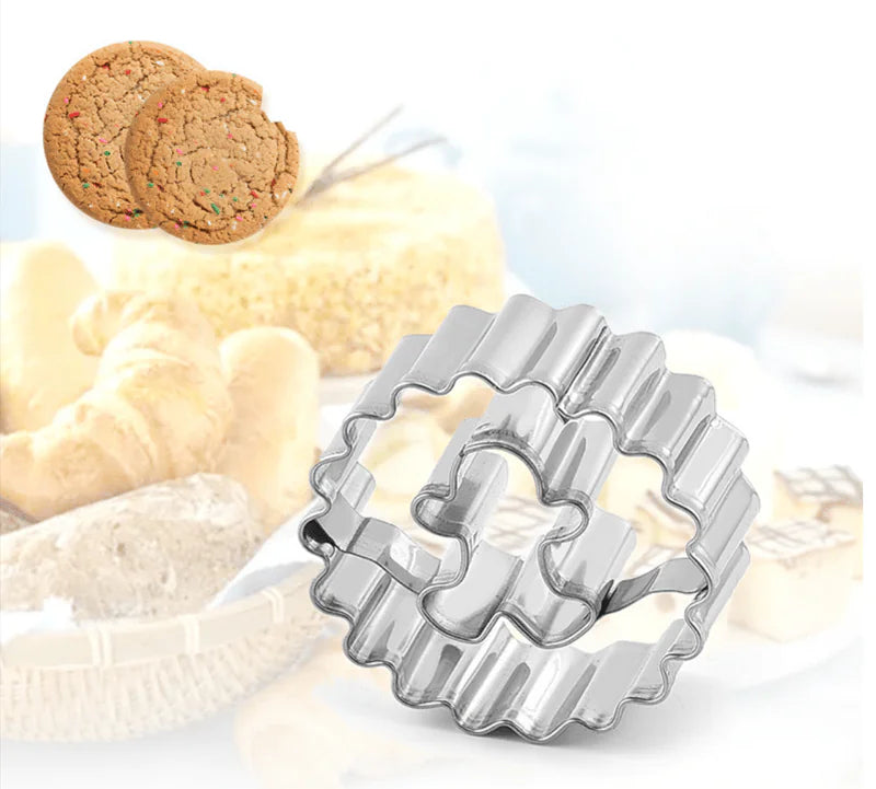 9-Piece Stainless Steel Christmas Cookie Cutter Set