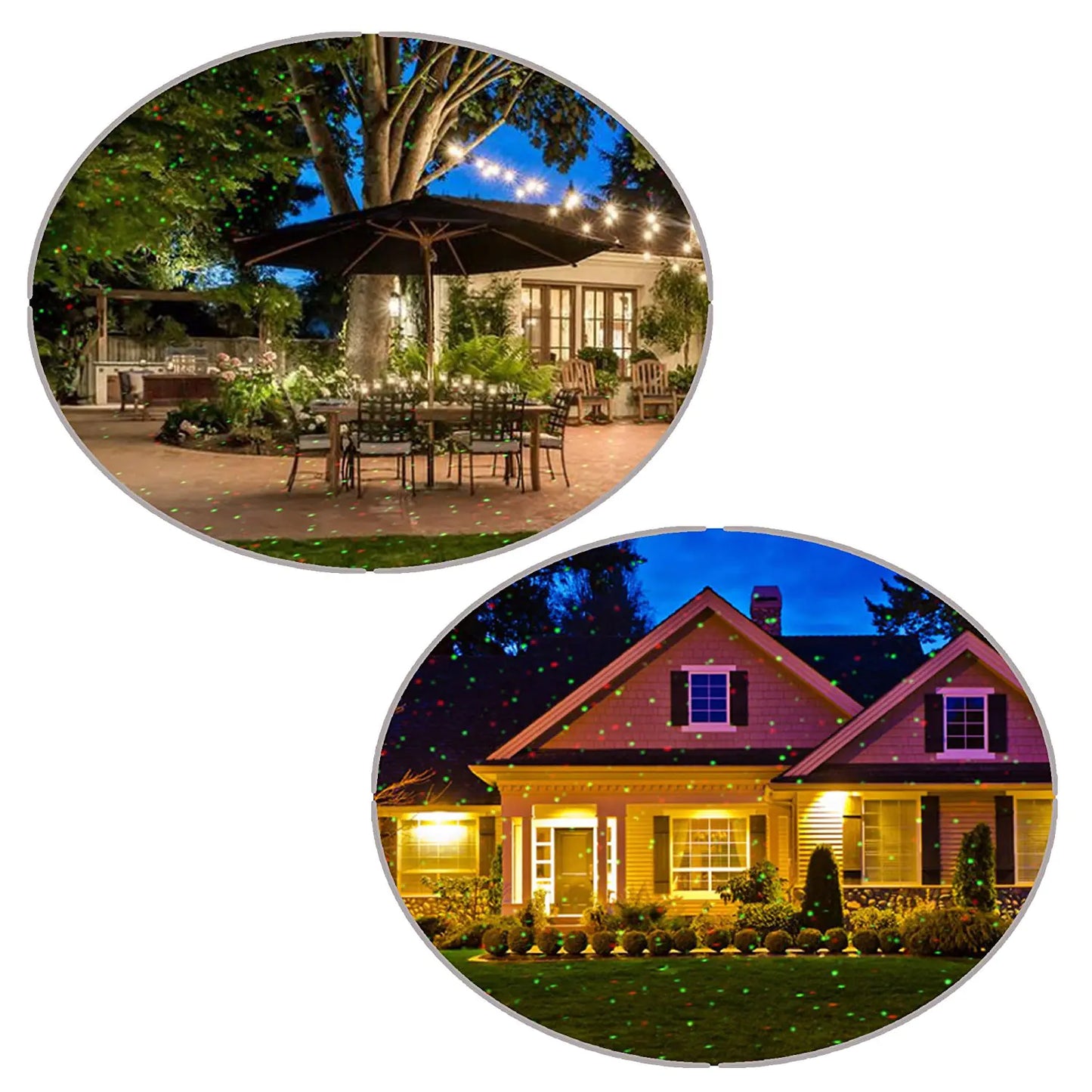 Lawn Decorative Lights, Red & Green Christmas Lights For Home Decor