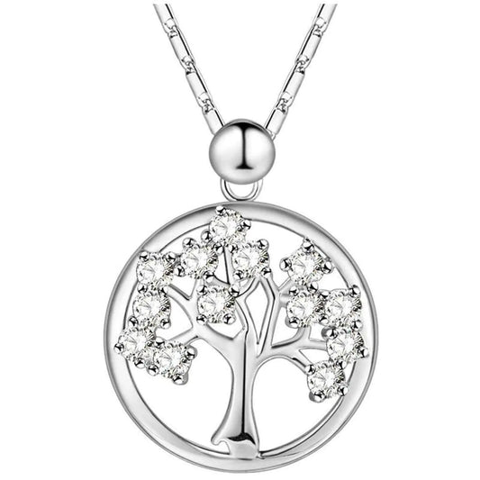 Diamond Life Tree Necklace Tree Pendant Christmas Gift