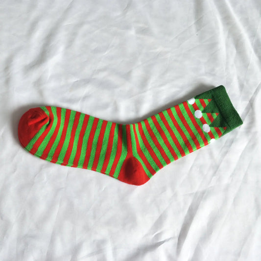 Christmas Striped Socks for Men and Women