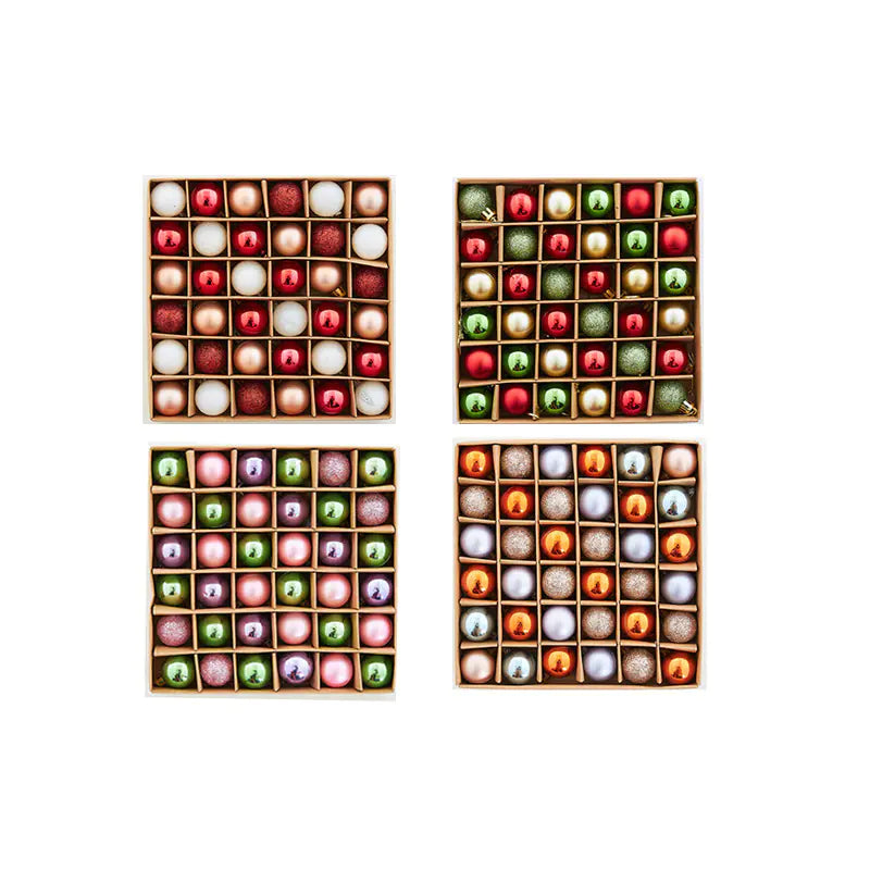 Mini Christmas Ornament Ball Decoration Set For Home Decor