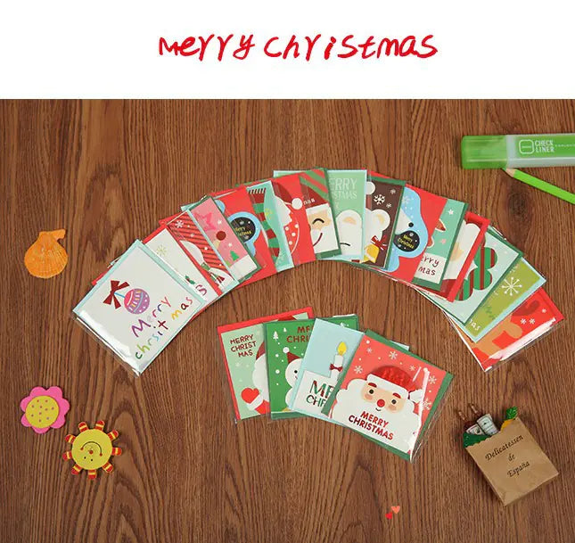 20 Creative Folded Christmas Cards With Envelopes