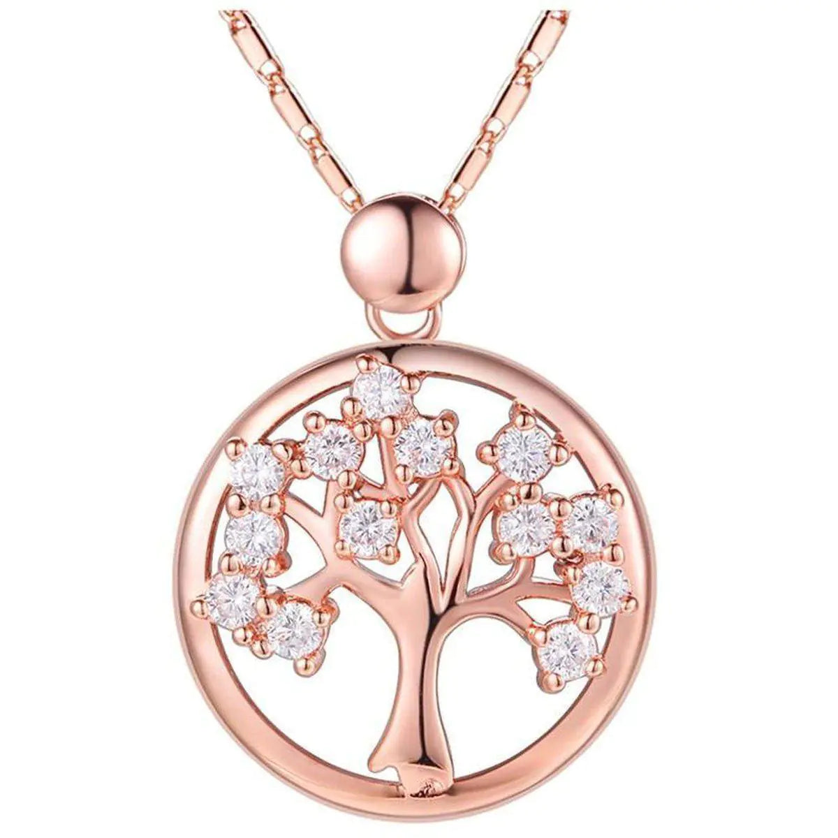 Diamond Life Tree Necklace Tree Pendant Christmas Gift