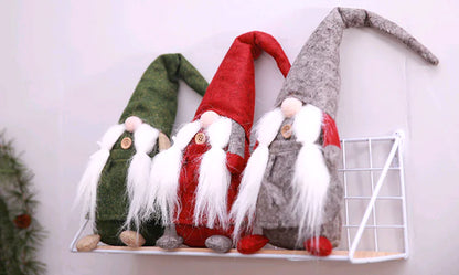 Christmas Decorations - Gnome Doll & Forest Santa Figurine For Home Decor