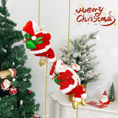 Electric Santa Parachute Toy For Christmas Decoration For Home Decor