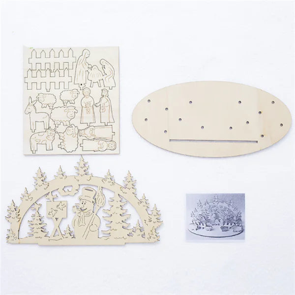 Christmas Wooden Table Decoration & 3D Ornament For Home Decor
