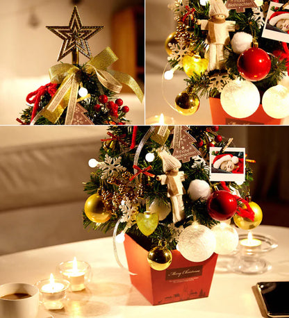 Mini Christmas Tree With Lights For Home Decor