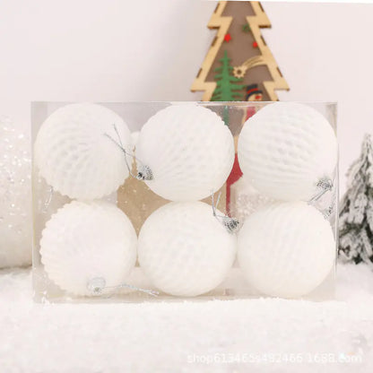 Foam Grid Christmas Ball Ornaments For Home Decor