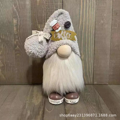 Cute Gnome Head Doll Figurine For Halloween & Christmas