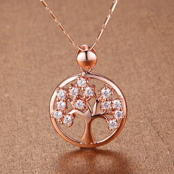 Diamond Life Tree Necklace Tree Pendant Christmas Gift