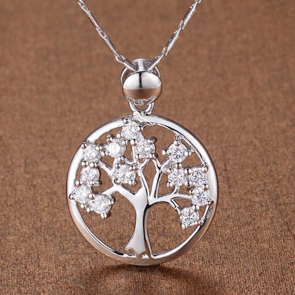 Diamond Life Tree Necklace Tree Pendant Christmas Gift
