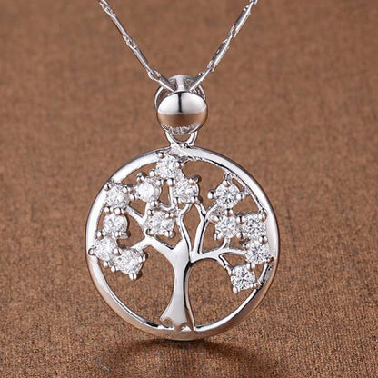Diamond Life Tree Necklace Tree Pendant Christmas Gift