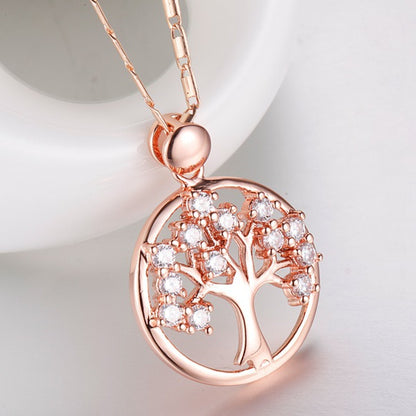 Diamond Life Tree Necklace Tree Pendant Christmas Gift