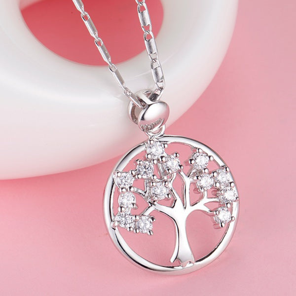 Diamond Life Tree Necklace Tree Pendant Christmas Gift