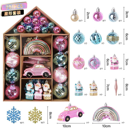 Cross-Border Christmas Tree Ornament Ball Set For Home Decor