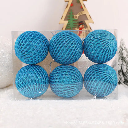 Foam Grid Christmas Ball Ornaments For Home Decor