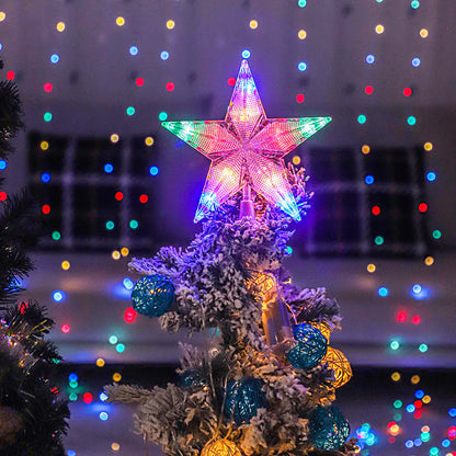 LED Christmas Star Tree Topper Decoration For Home Decor