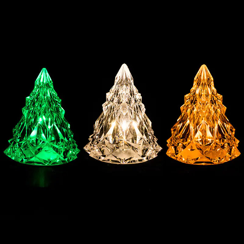 LED Christmas Tree Crystal Candle Light For Home Decor