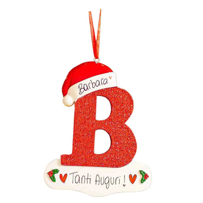 English Alphabet Letter Block Decorative Christmas Ornament For Home Decor