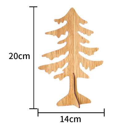 Wooden Christmas Reindeer Decor & Tree Ornament