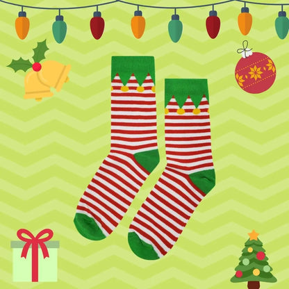 Christmas Striped Socks for Men and Women