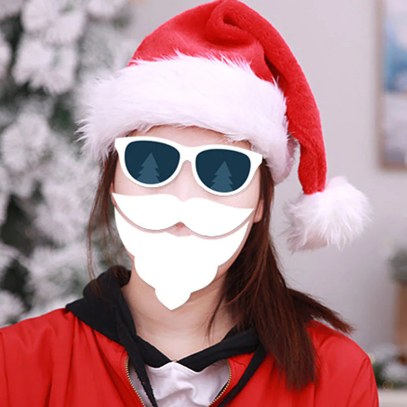 Thick Plush Red Christmas Hat With Big Pom Pom