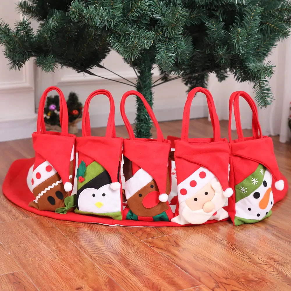 Christmas Tote Bag for Gifts & Decorations