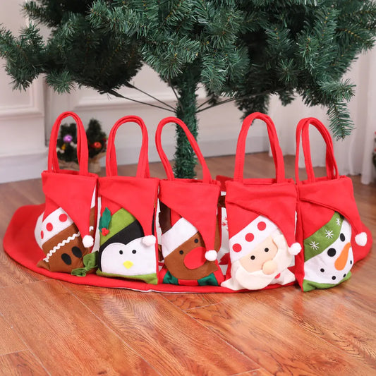 Christmas Tote Bag for Gifts & Decorations