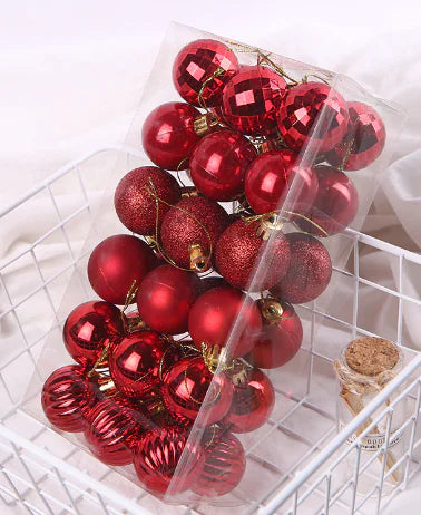 Shatterproof Christmas Tree Ornament Balls 36-Pack For Home Decor