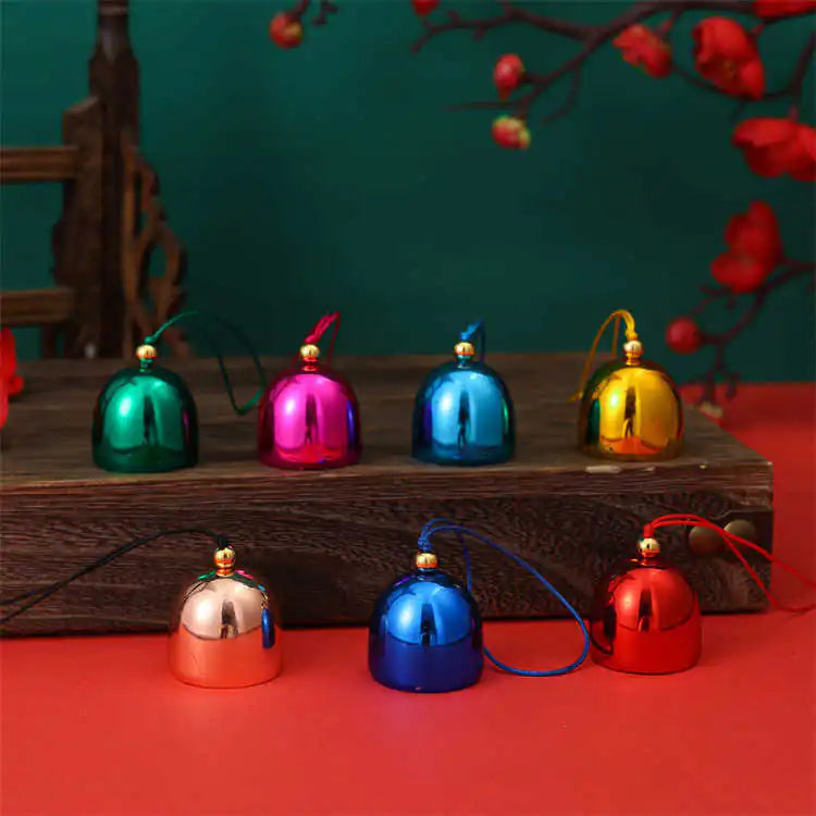 Colorful Metal Christmas Bells For Home Decor