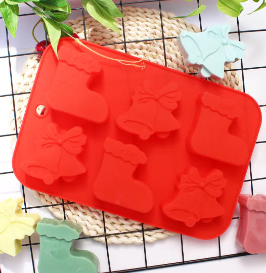 Christmas Stocking Silicone Cake Molds For Baking
