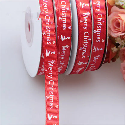 Christmas Ribbon 75ft, Twisted Weave Roll