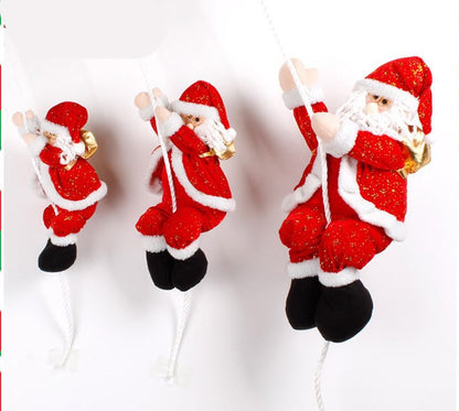 Climbing Santa Claus Christmas Scene Decoration Ornament For Home Decor