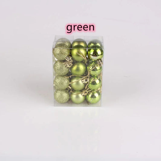 Christmas Tree Ornament Balls 24-Pack For Home Decor