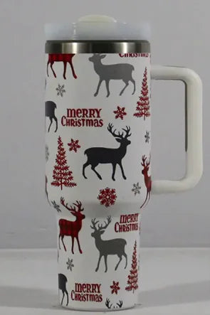 Christmas Cheer Travel Thermos Tumbler