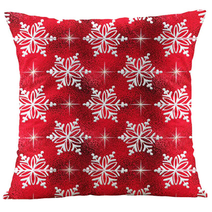 Digital Print Christmas Plush Pillow Cover for Sofa