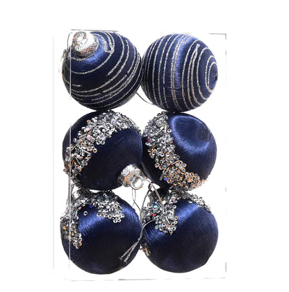 Silk Thread Christmas Ornament Balls For Home Decor