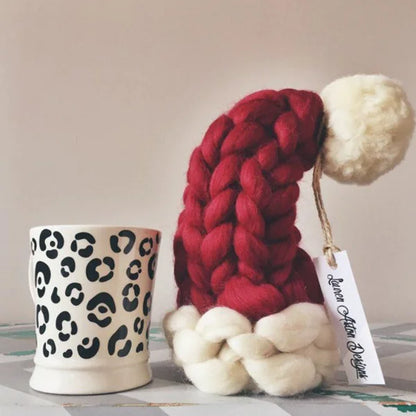 Super Thick Iceland Yarn Christmas Tree Hat Decoration For Home Decor