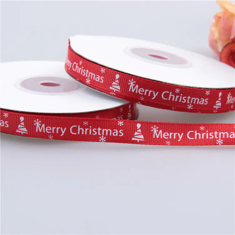 Christmas Ribbon 75ft, Twisted Weave Roll