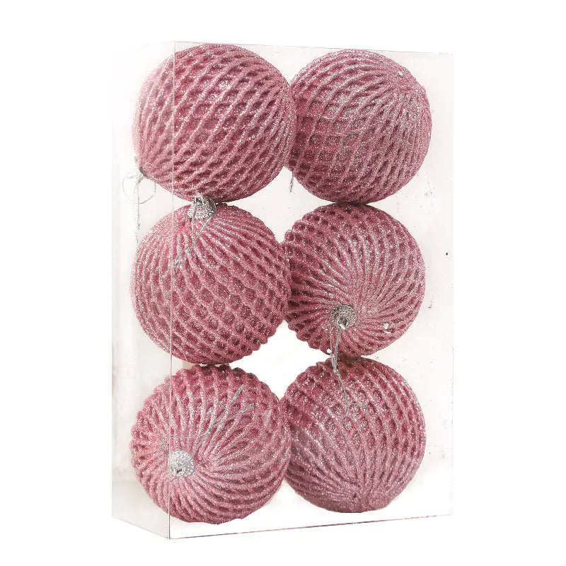 Foam Grid Christmas Ball Ornaments For Home Decor