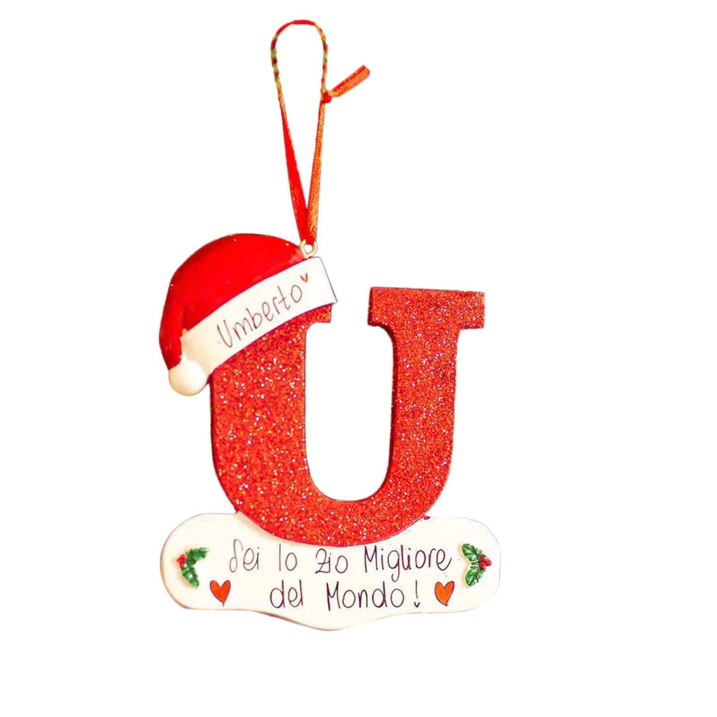 English Alphabet Letter Block Decorative Christmas Ornament For Home Decor