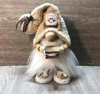 Cute Gnome Head Doll Figurine For Halloween & Christmas