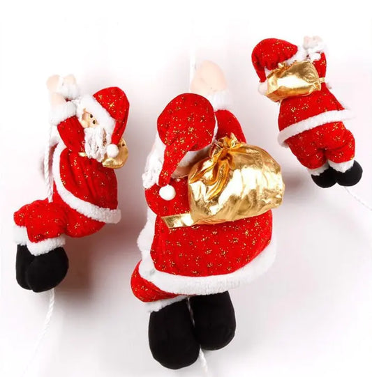 Climbing Santa Claus Christmas Scene Decoration Ornament For Home Decor