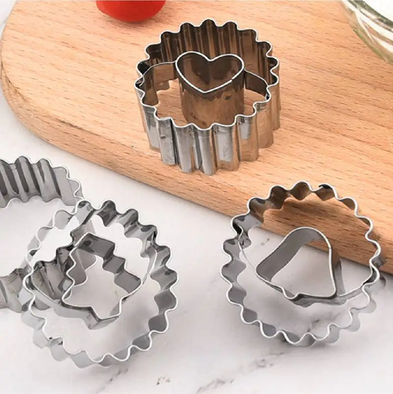 9-Piece Stainless Steel Christmas Cookie Cutter Set